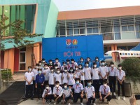 Liên đội THCS Phú An tham gia hội thi "tên lửa nước" cấp Thị Xã lần II